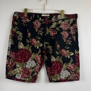 Denim & Supply Ralph Lauren Vintage Floral All Over Print Chino Shorts Size 38